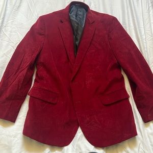 Stafford Red Corduroy Blazer